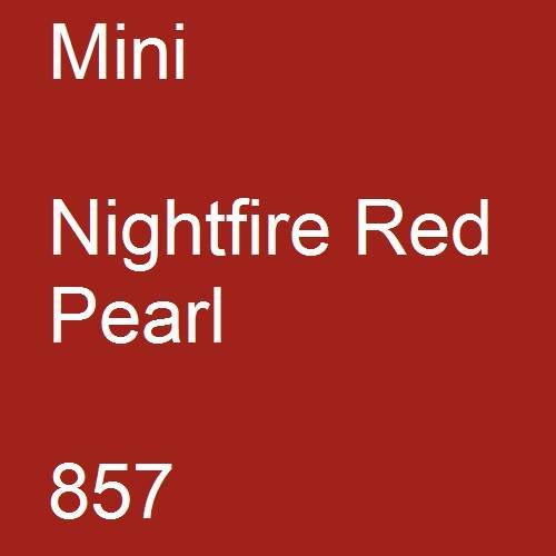 Mini, Nightfire Red Pearl, 857.